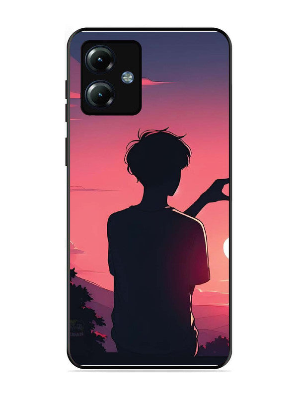 Motorola Moto G14 Love Heart with Hand Boy