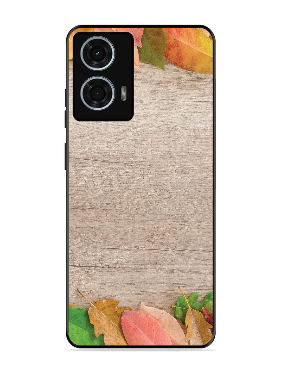 Motorola Moto G24 Power Autumn Leafs On Wooden Table