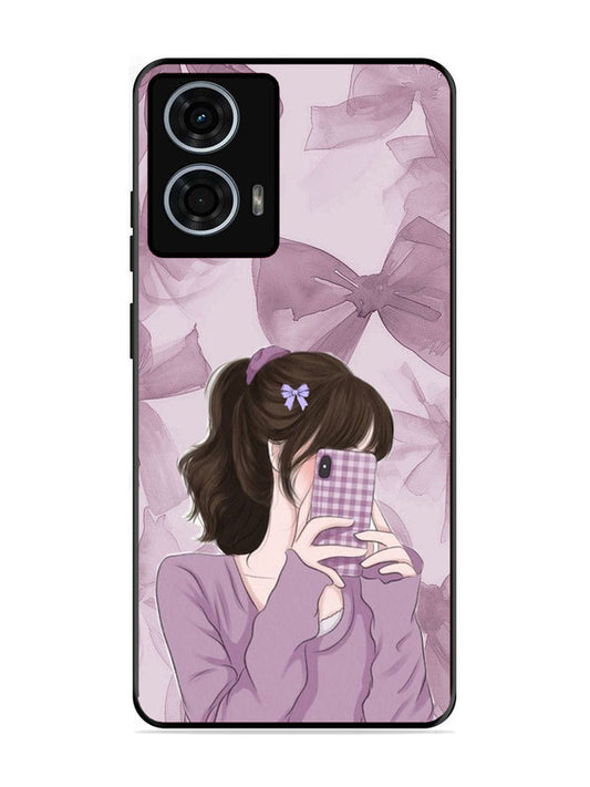Motorola Moto G24 Power Pinky Girl taking selfie