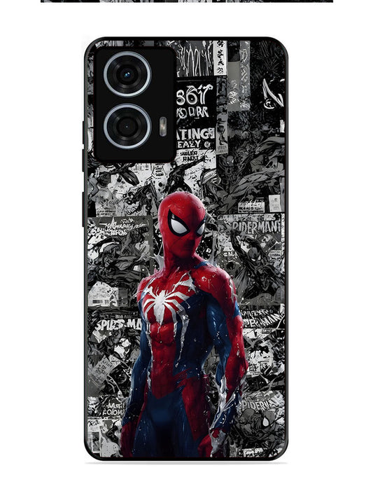 Motorola Moto G24 Power Spiderman Highlighted on News Paper