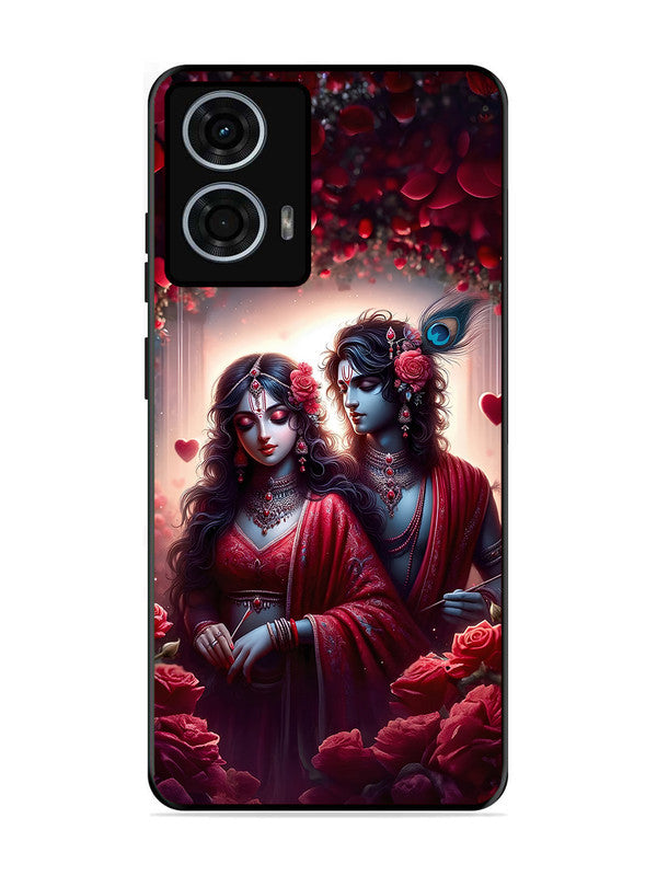 Motorola Moto G24 Power | 2D Metal | Couples in Red theme like Radha Krishna | MO-G24Pr-458