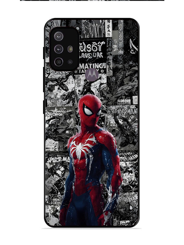 Motorola Moto G30 Spiderman Highlighted on News Paper