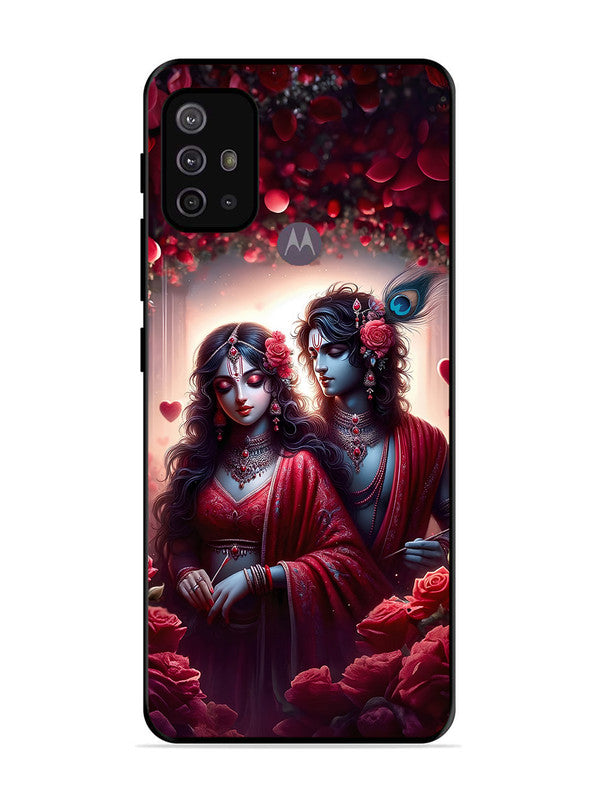 Motorola Moto G30 | 2D Metal | Couples in Red theme like Radha Krishna | MO-G30-458