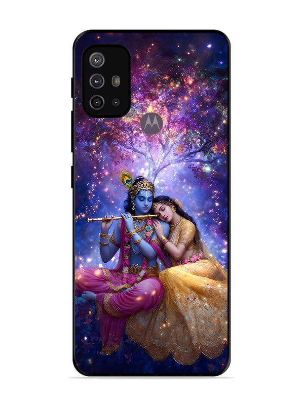 Motorola Moto G30 | 2D Metal | Radha Krishna Enjoying Flute | MO-G30-459