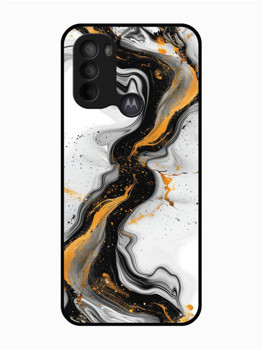 Motorola Moto G31 Black And Golden Marble Essence