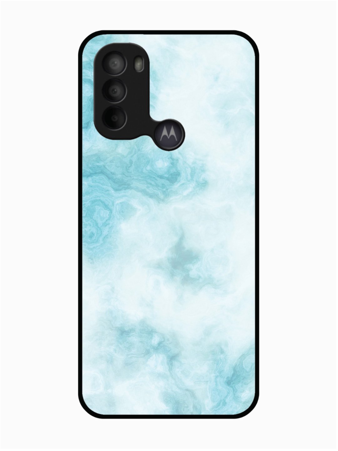 Motorola Moto G31 Light Blue with White Ocean Marble