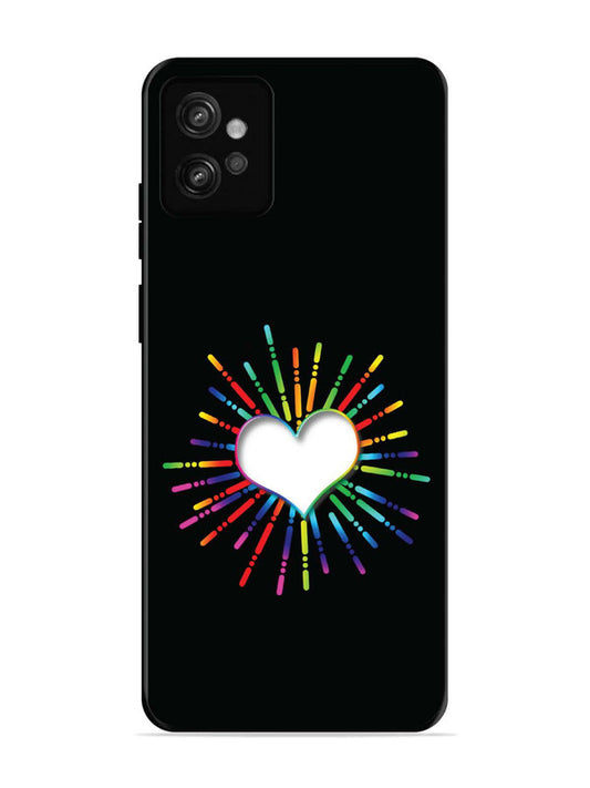 Motorola Moto G32 Colourful Heart on Black