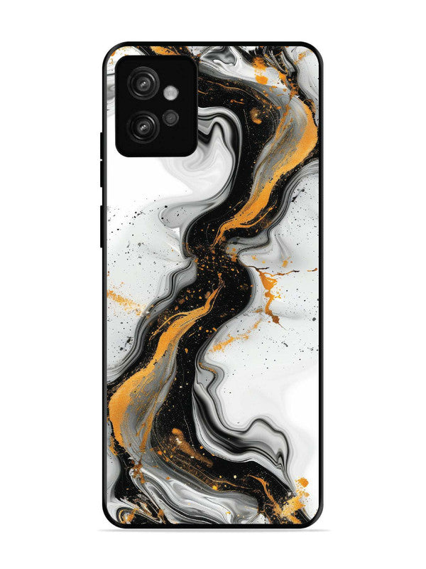 Motorola Moto G32 Black And Golden Marble Essence