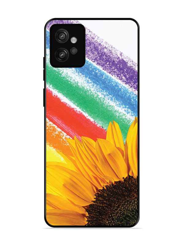 Motorola Moto G32 Sunflower on Colourful Lines