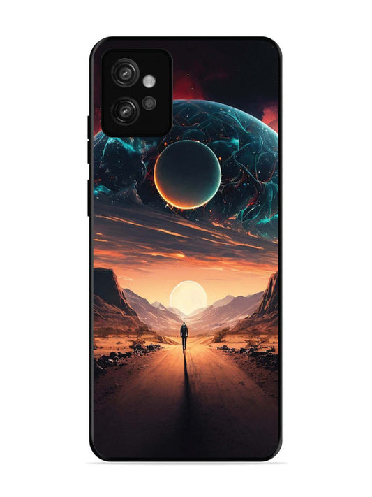 Motorola Moto G32 Sunset with space scene