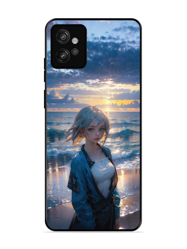 Motorola Moto G32 Anime Girl Beach Ocean Waves