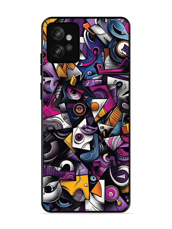 Motorola Moto G32 Abstract Geometric Graffiti Chaos