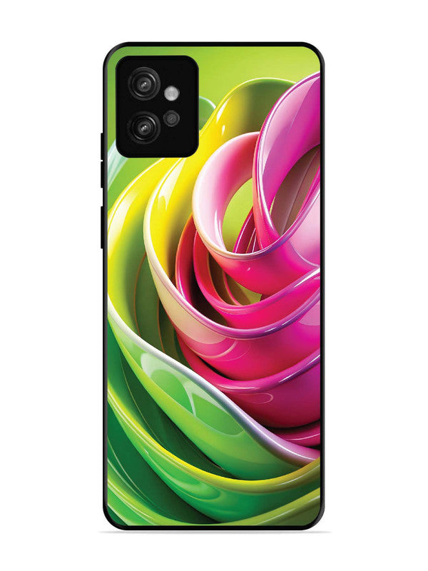 Motorola Moto G32 Vibrant Swirl Glossy Ribbon Art