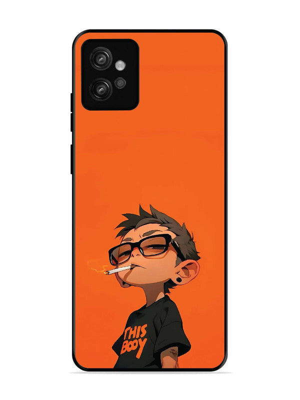 Motorola Moto G32 Vibrant Orange Attitude Cartoon