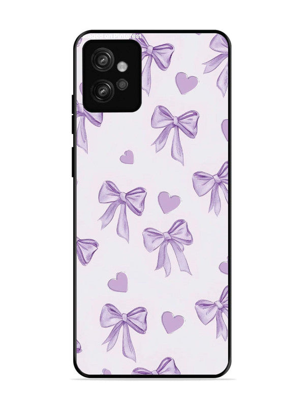 Motorola Moto G32 Bow Tie, Purple Hair Band