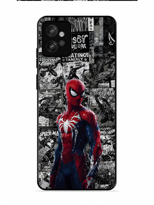 Motorola Moto G32 Spiderman Highlighted on News Paper
