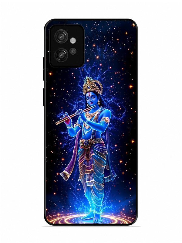 Motorola Moto G32 | 2D Metal | Krishna with Flute | MO-G32-455