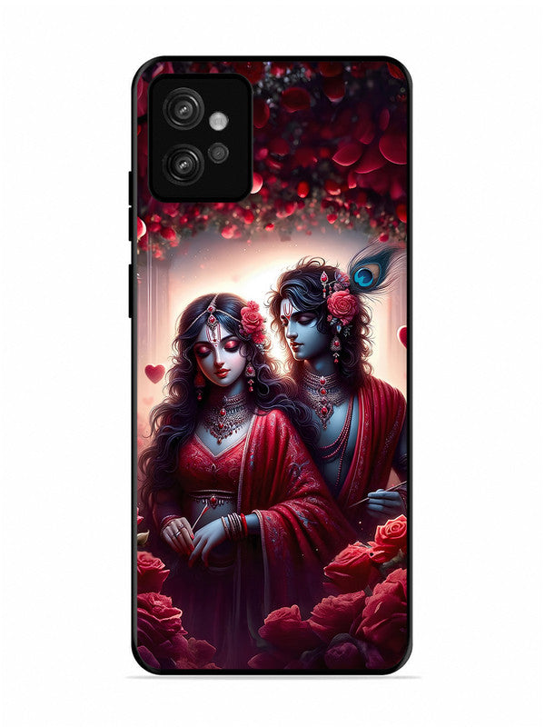 Motorola Moto G32 | 2D Metal | Couples in Red theme like Radha Krishna | MO-G32-458