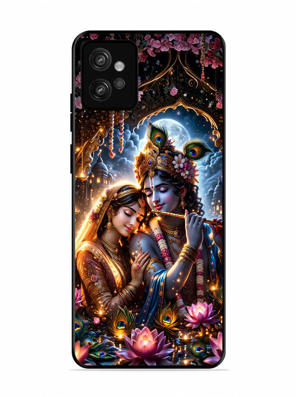 Motorola Moto G32 | 2D Metal | Radha Krishna Enjoying Flute 2 | MO-G32-461