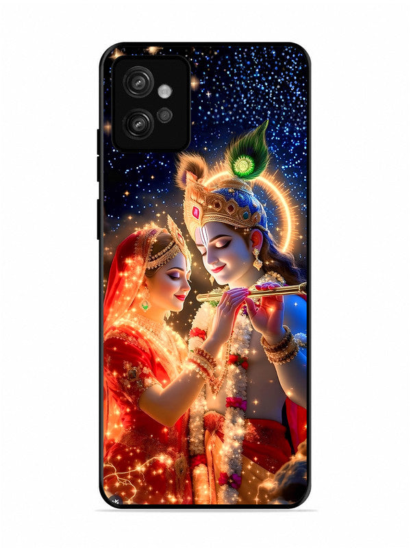Motorola Moto G32 | 2D Metal | Radha Krishna posing with flute | MO-G32-462