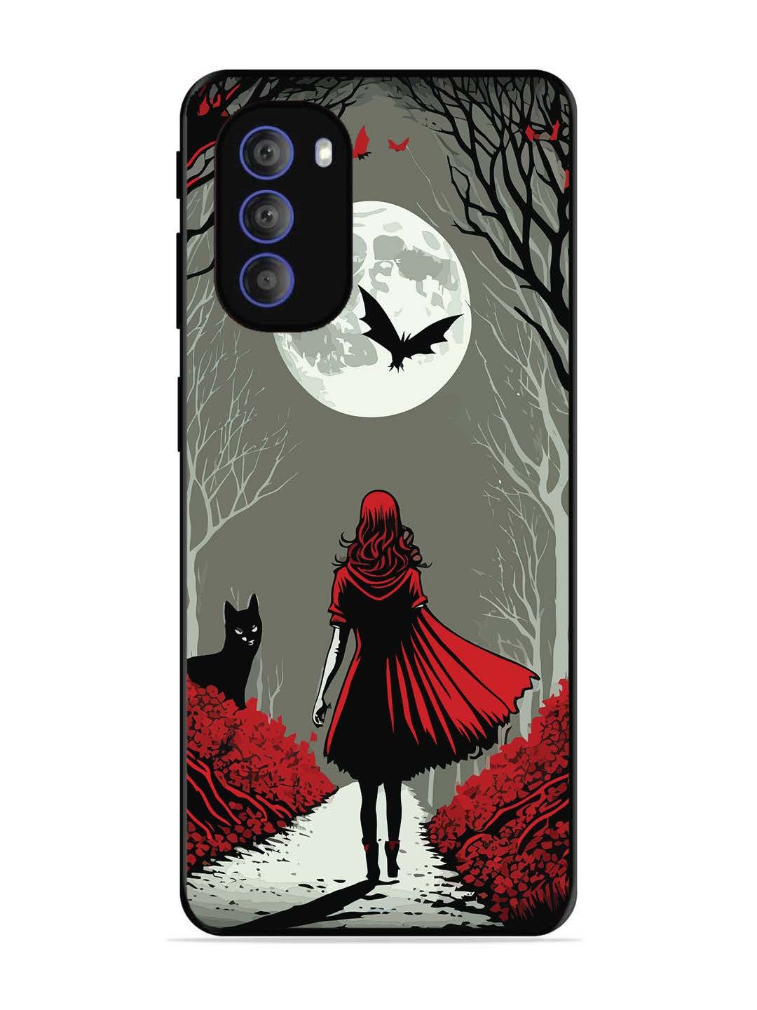 Motorola Moto G51 5G Scarlet Girl in Red Forest