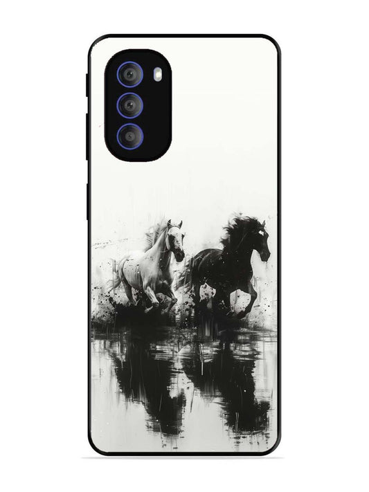 Motorola Moto G51 5G Black & White Horse