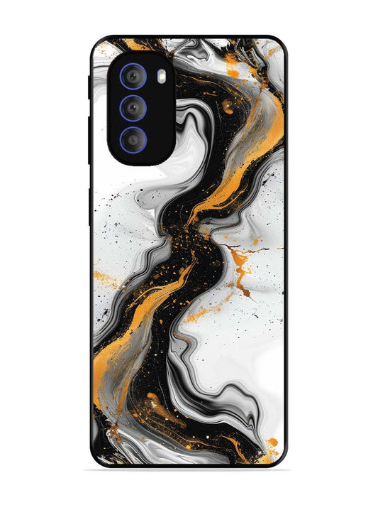 Motorola Moto G51 5G Black And Golden Marble Essence