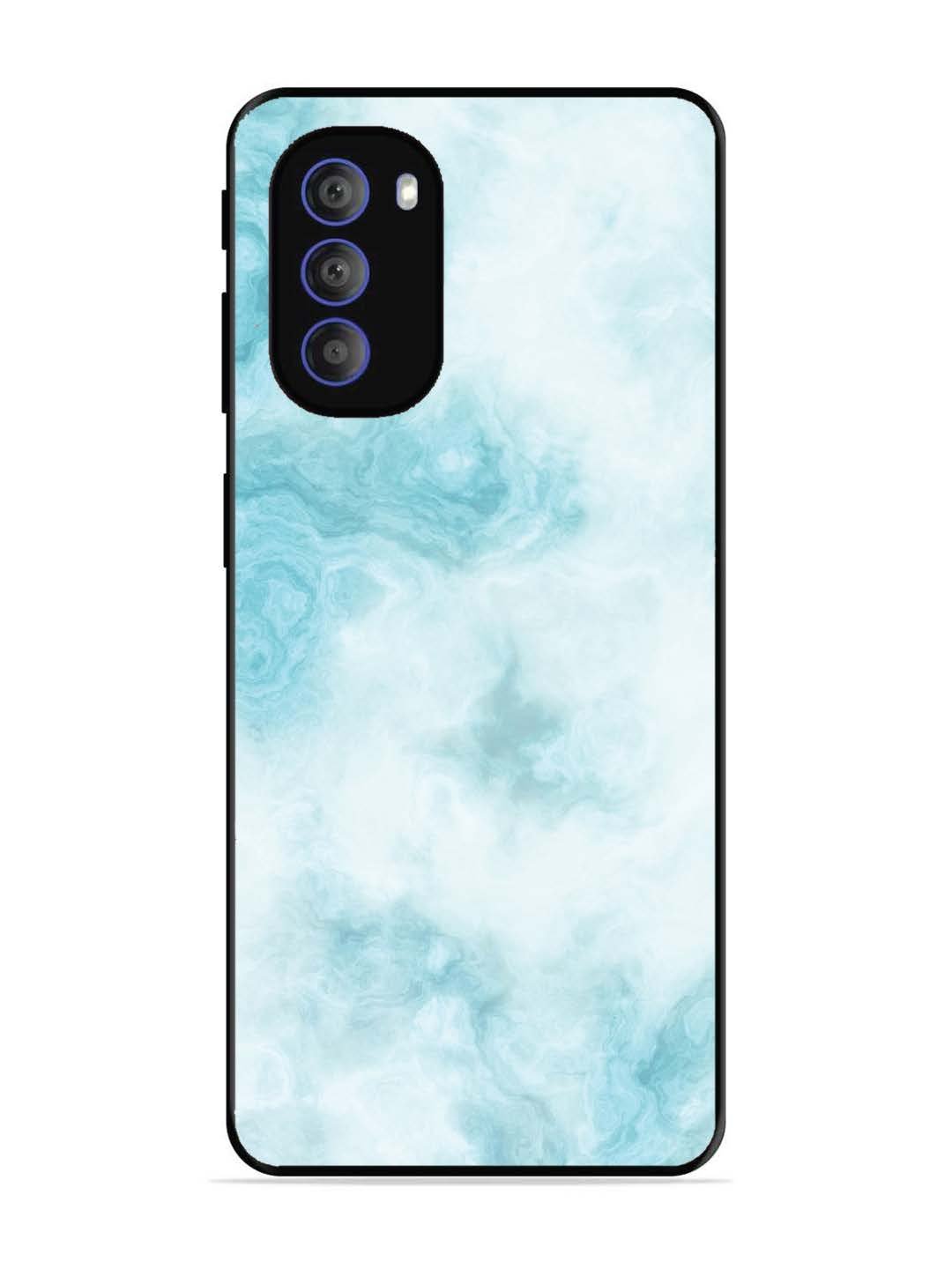 Motorola Moto G51 5G Light Blue with White Ocean Marble
