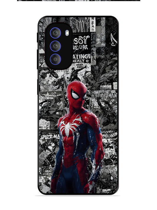 Motorola Moto G51 5G Spiderman Highlighted on News Paper