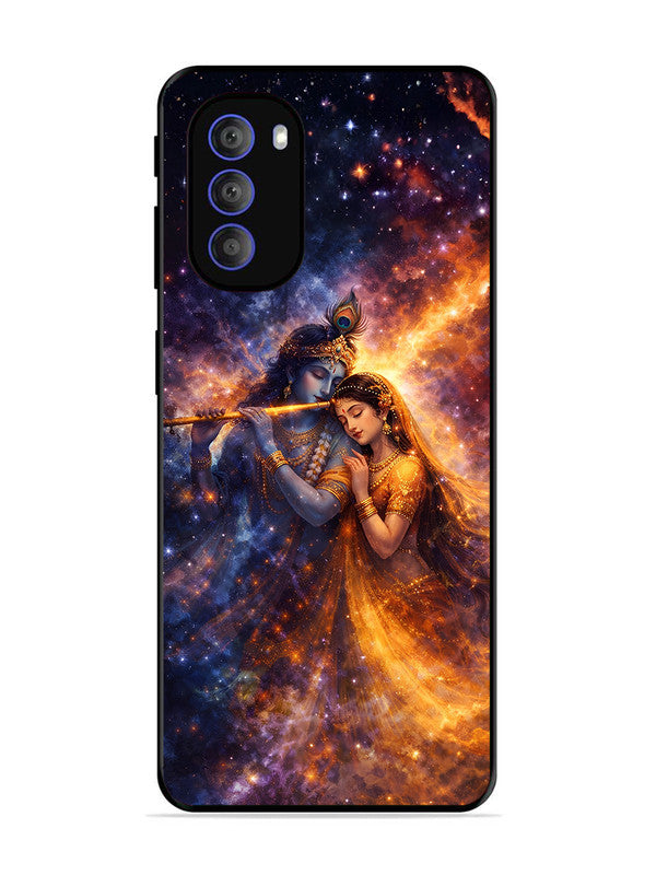 Motorola Moto G51 5G | 2D Metal | Radha Krishna Dancing on Flute | MO-G51-456