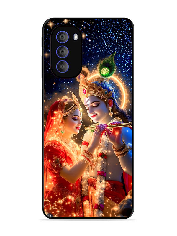 Motorola Moto G51 5G | 2D Metal | Radha Krishna posing with flute | MO-G51-462