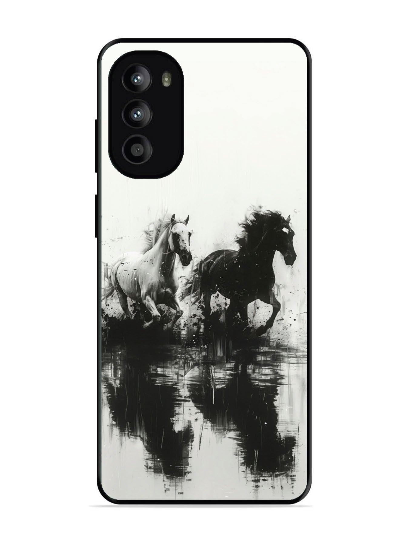 Motorola Moto G62 5G Black & White Horse