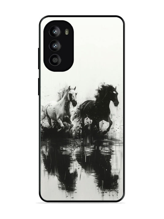 Motorola Moto G62 5G Black & White Horse