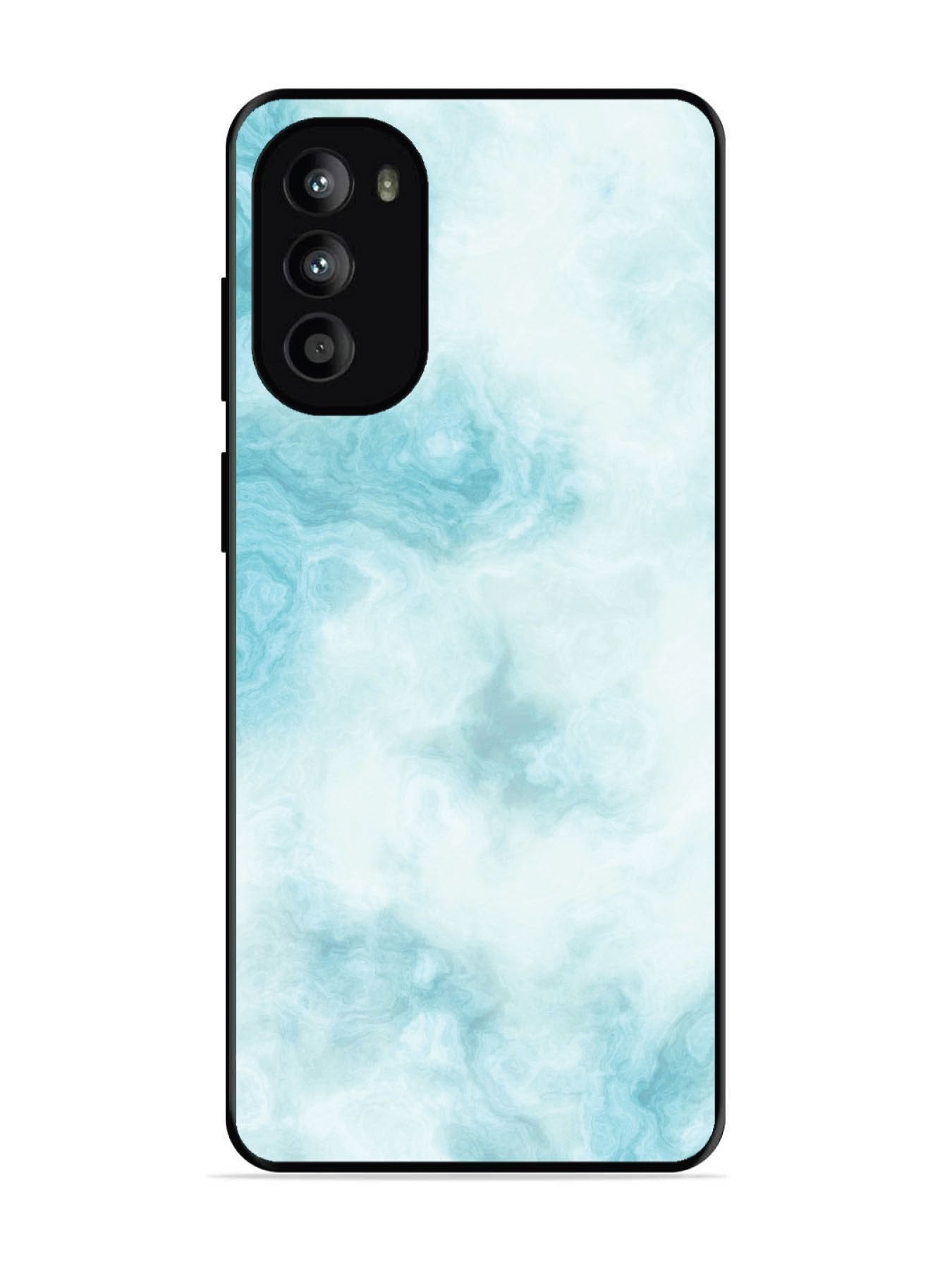 Motorola Moto G62 5G Light Blue with White Ocean Marble