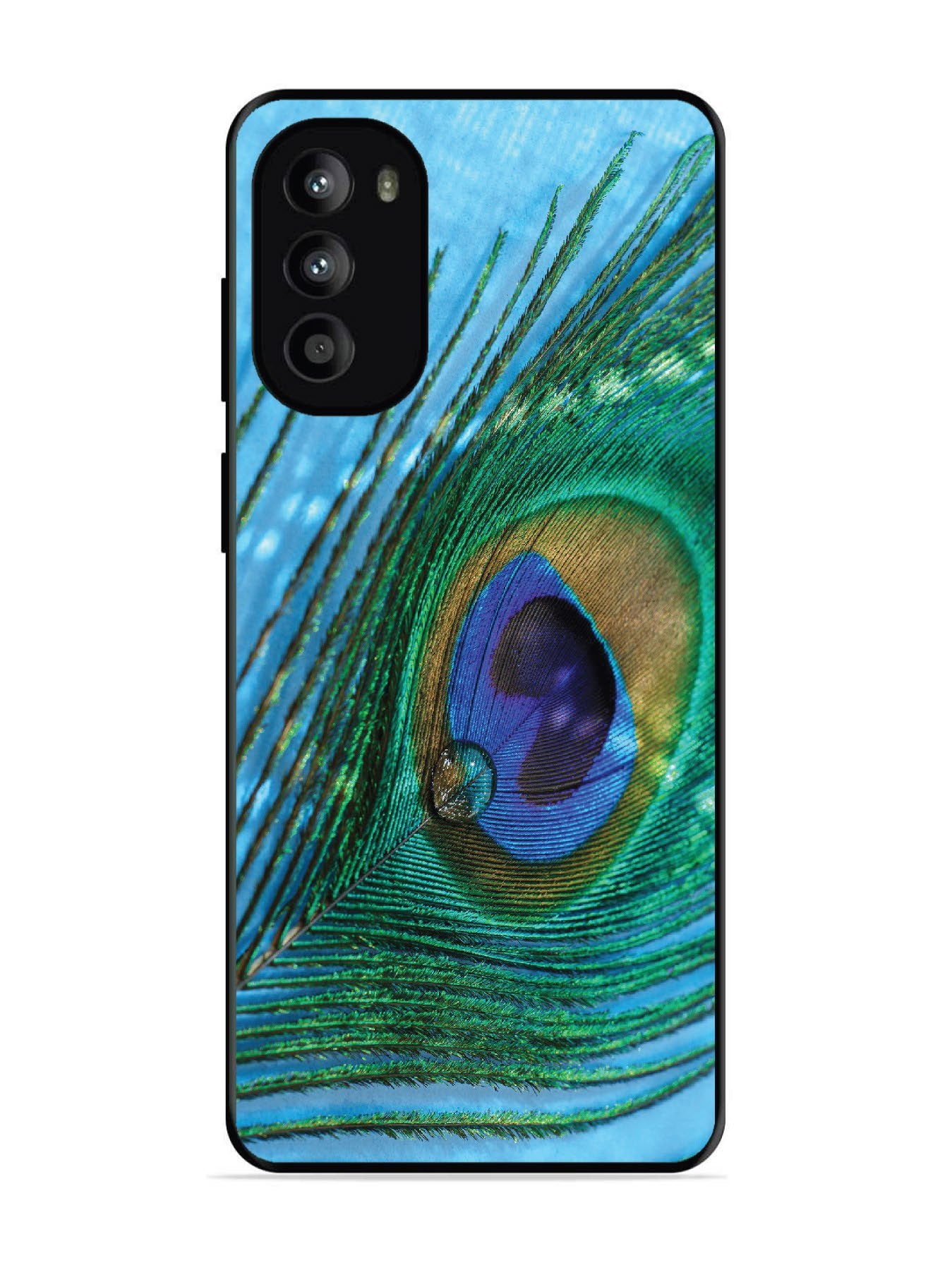 Motorola Moto G62 5G A drop on Peacock Feather
