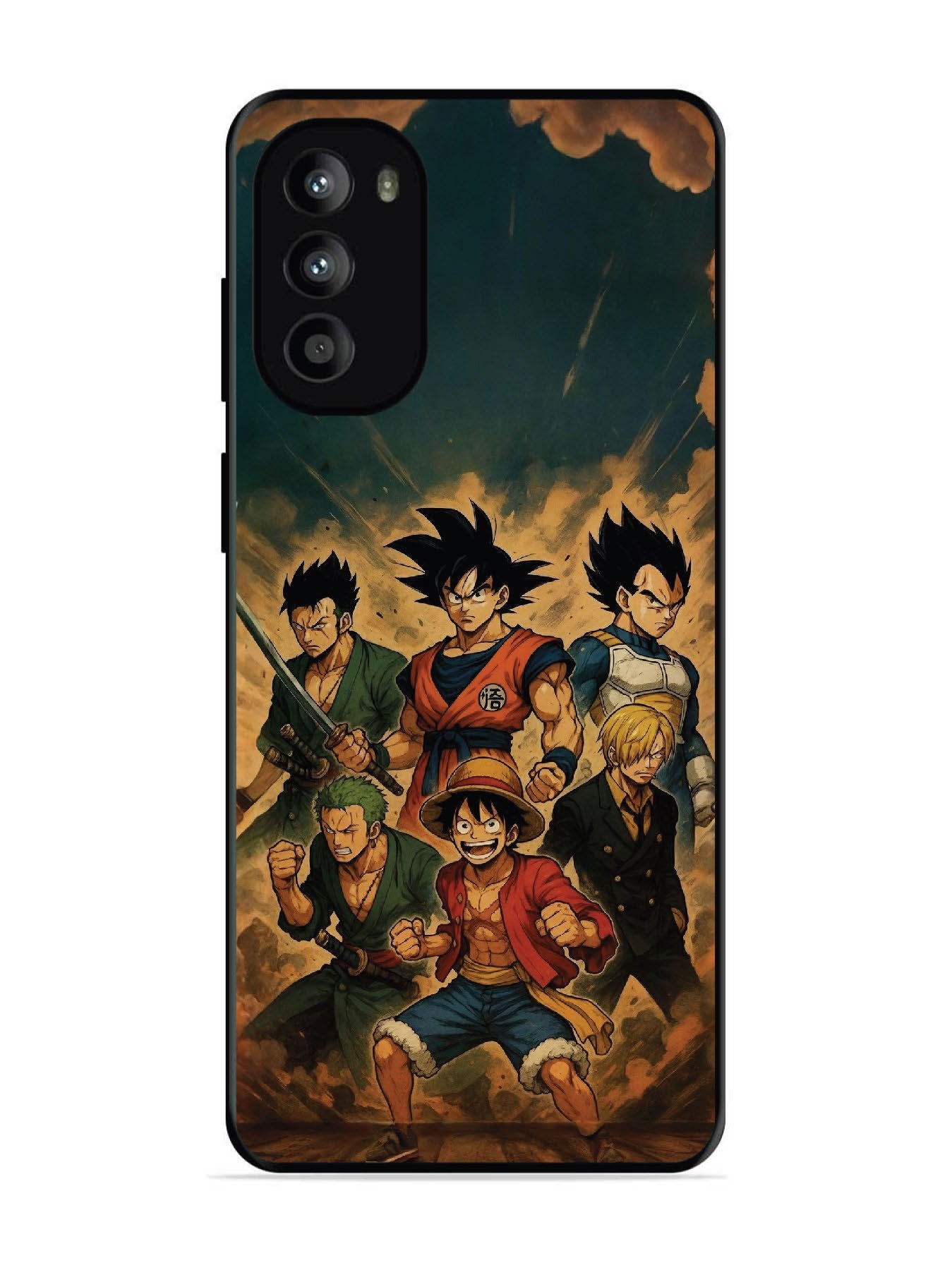 Motorola Moto G62 5G OnePiece n Dragon Ball Z in one team