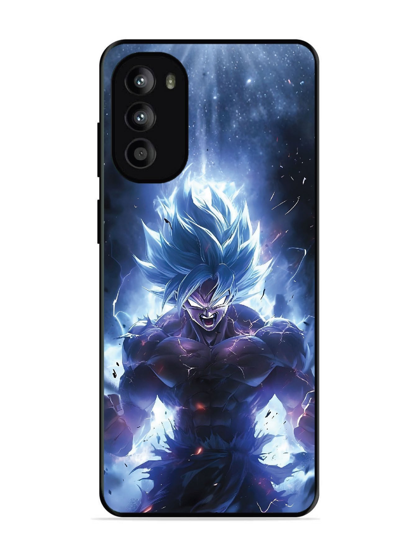 Motorola Moto G62 5G Super Saiyan Blue and Angry