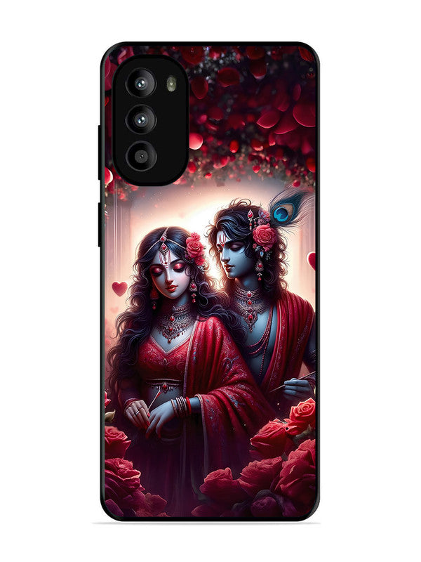Motorola Moto G62 5G | 2D Metal | Couples in Red theme like Radha Krishna | MO-G62-458