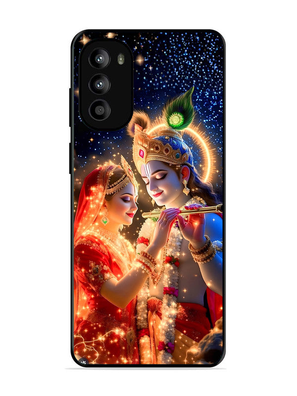 Motorola Moto G62 5G | 2D Metal | Radha Krishna posing with flute | MO-G62-462