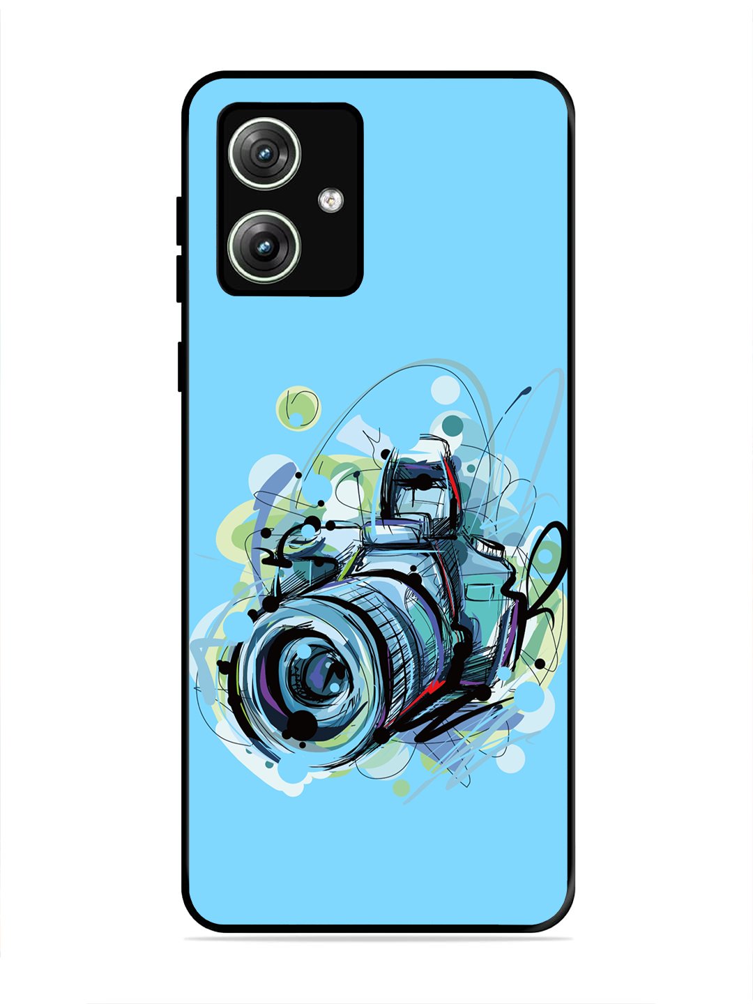 Motorola Moto G54 5G Camera Blue Background