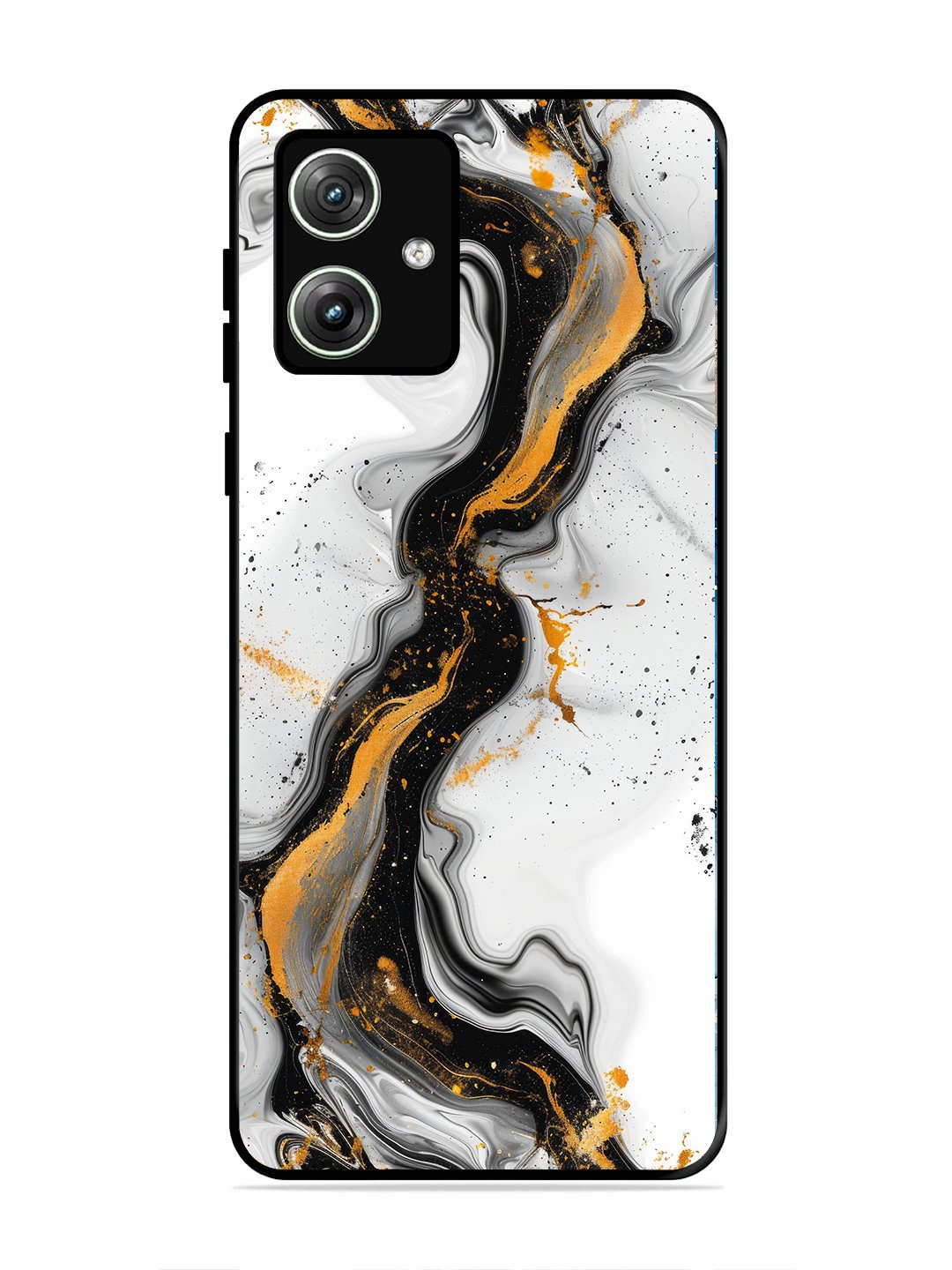 Motorola Moto G64 5g Black And Golden Marble Essence