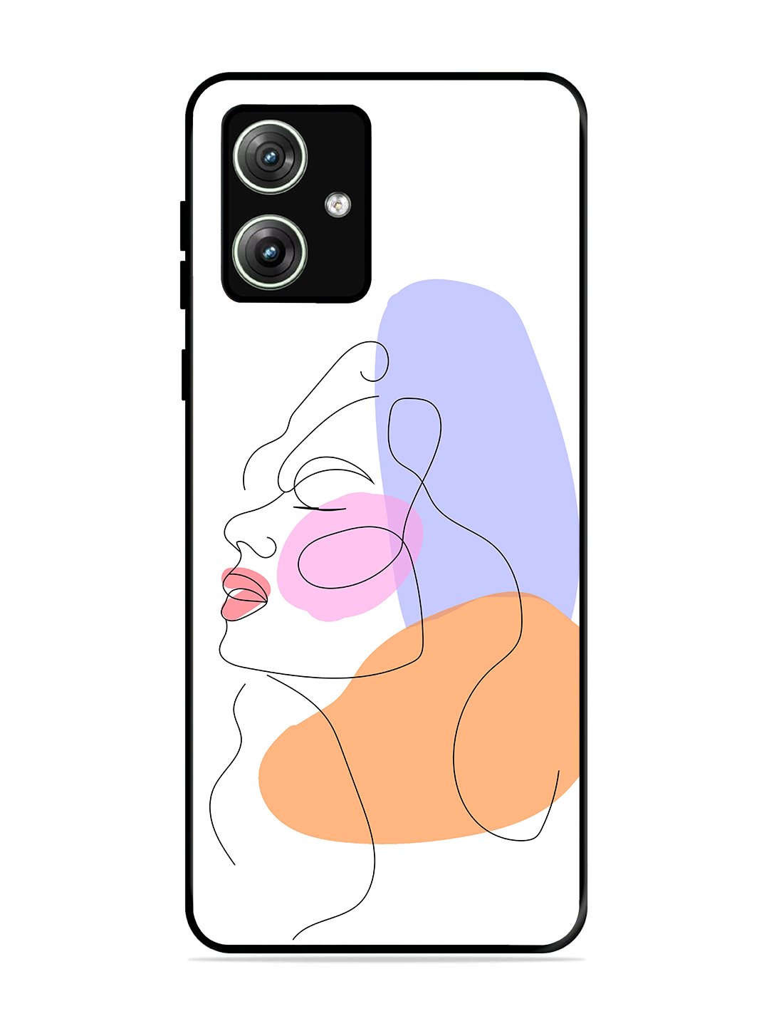 Motorola Moto G54 5G Line Art Girl Face