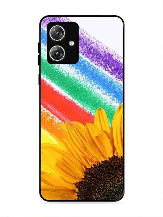 Motorola Moto G64 5g Sunflower on Colourful Lines