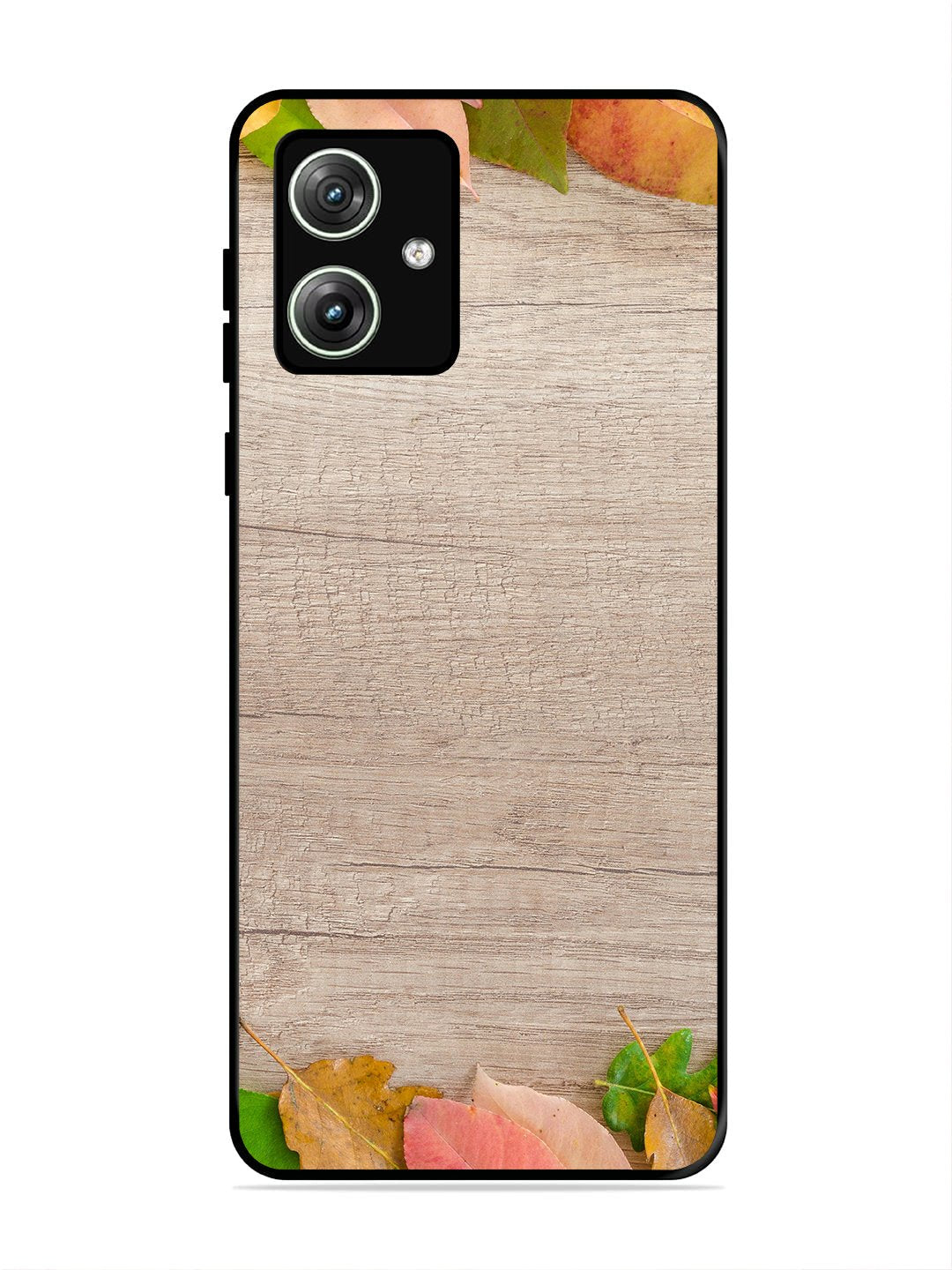 Motorola Moto G64 5g Autumn Leafs On Wooden Table