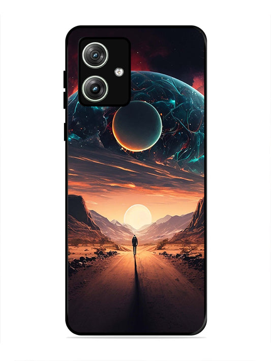 Motorola Moto G54 5G Sunset with space scene