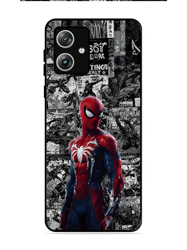 Motorola Moto G64 5G Spiderman Highlighted on News Paper
