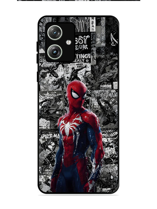 Motorola Moto G64 5G Spiderman Highlighted on News Paper