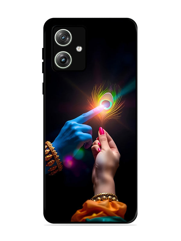 Motorola Moto G64 5G | 2D Metal | Radha Krishna touching feather | MO-G64-454