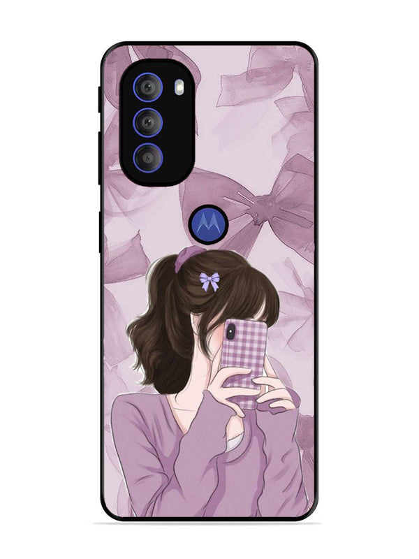 Motorola Moto G71 5G | 2D Metal | Pinky Girl taking selfie | MO-G71-436
