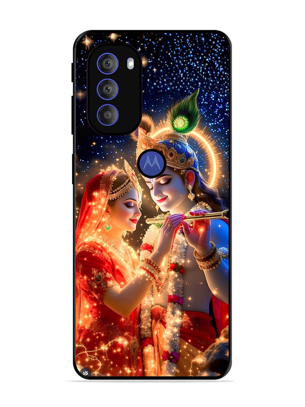 Motorola Moto G71 5G | 2D Metal | Radha Krishna posing with flute | MO-G71-462